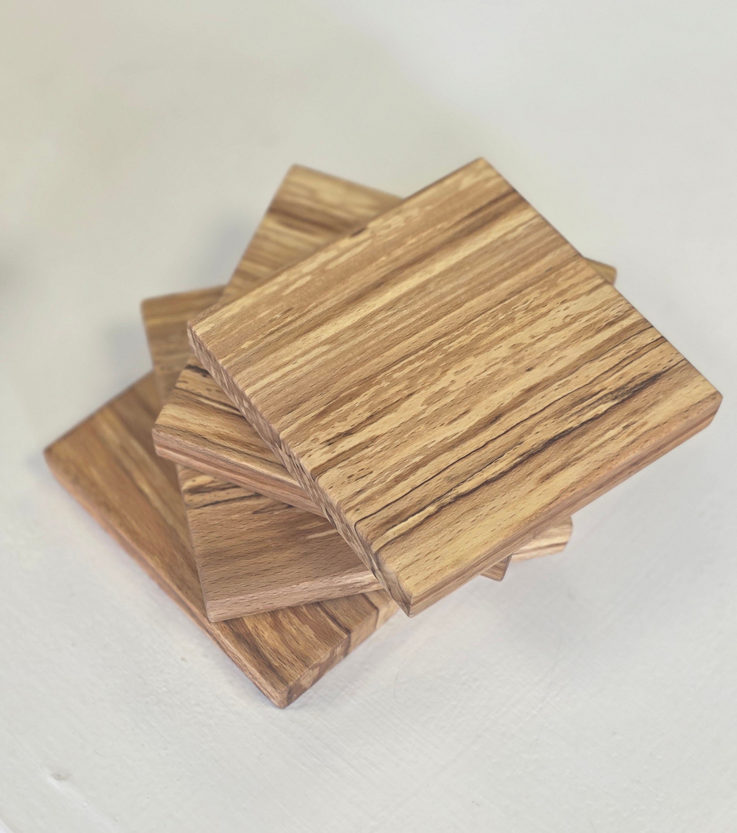 Jack Astbury - Spalted Beach Coasters, set of 4 - Primrose Gallery and Framing