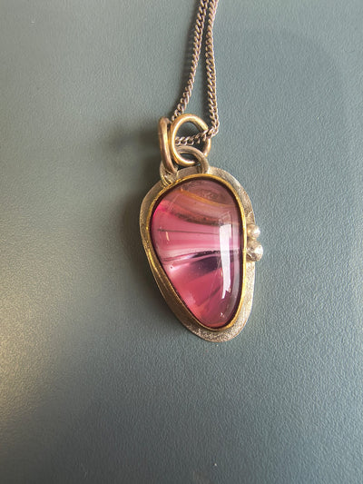 Tracy Chamberlain - Hibiscus Pendant, Sterling Silver - Primrose Gallery and Framing