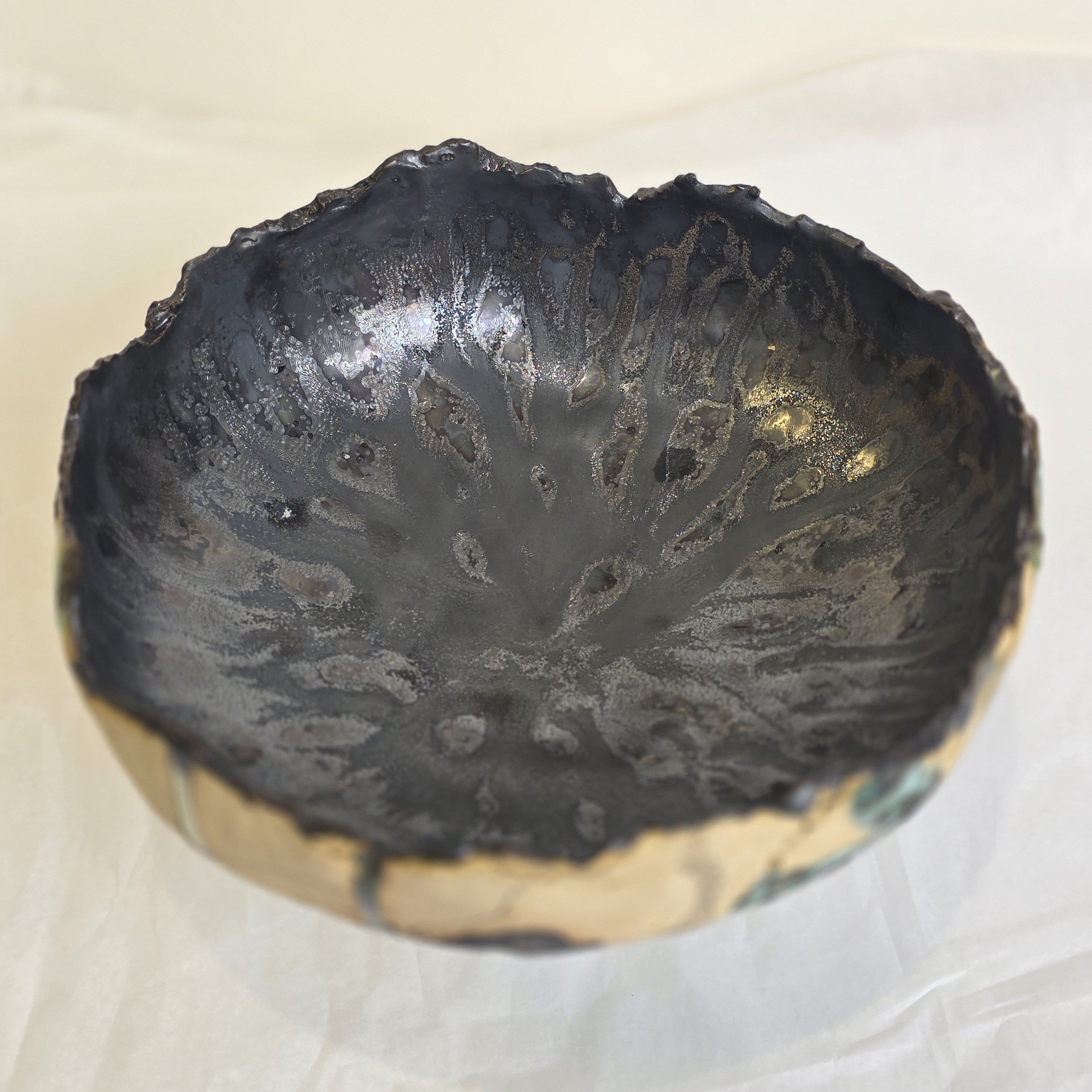 Emma Saul - Offering Platter Textured Ceramic Bowl, Medium