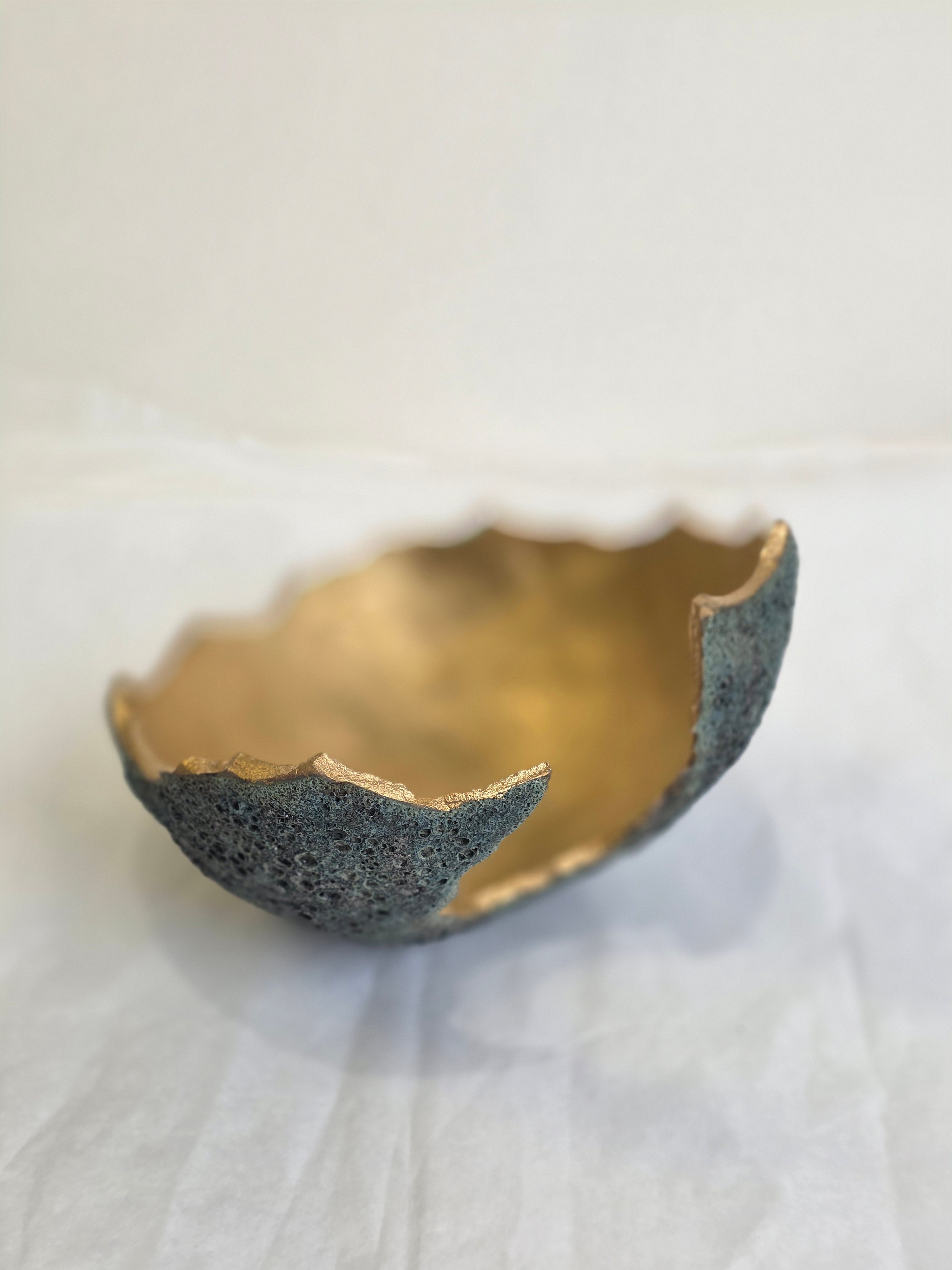 Emma Saul - Fragility Egg textured Ceramic Bowl, Small 2