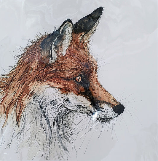 Anne Gilbert- Cody Fox, Limited Edition Print of a Red Fox