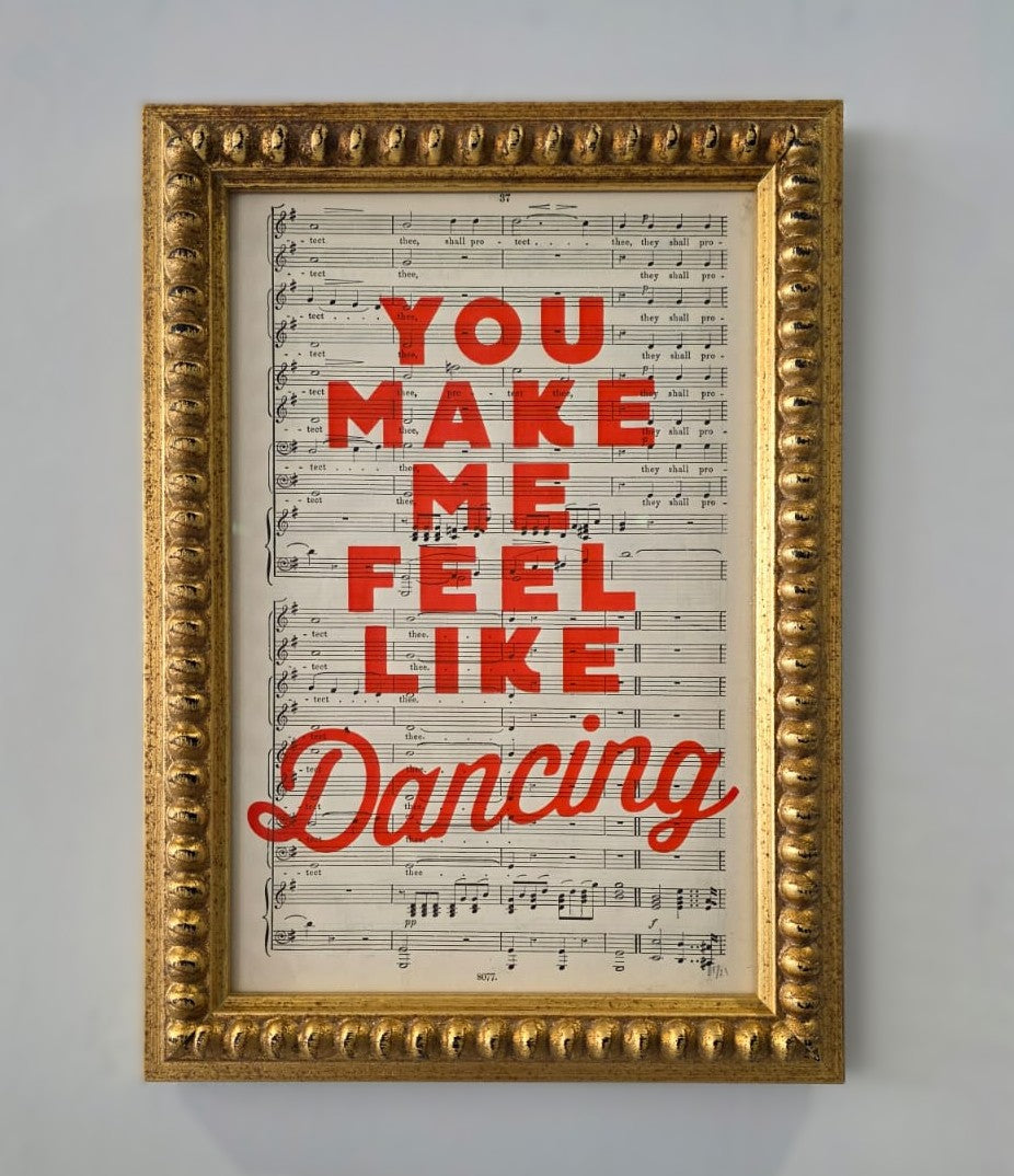 Basil and Ford - You Make me Feel like Dancing, Framed Screen Print