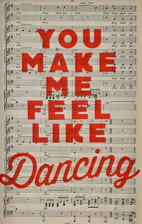Basil and Ford - You Make me Feel like Dancing, Framed Screen Print