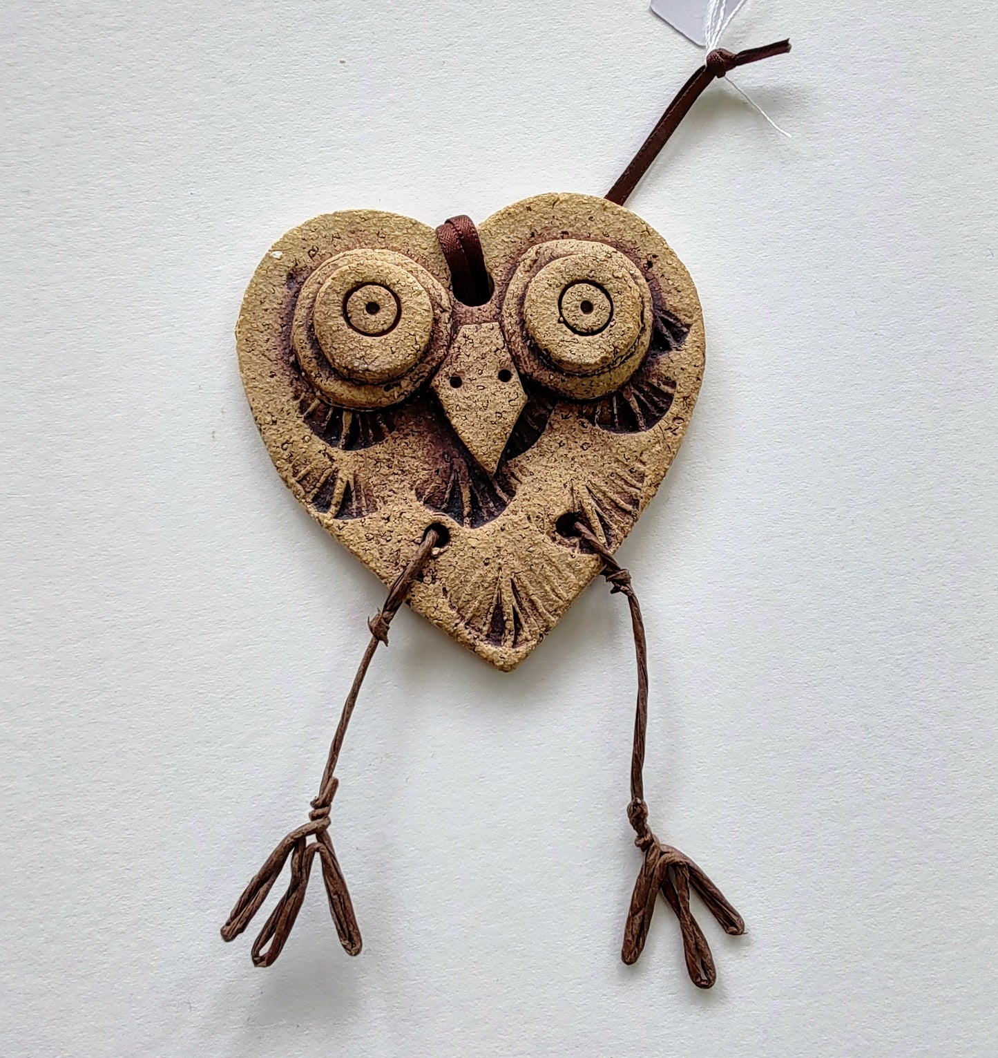 Copy of Dawn Isaac - Owl, Ceramic Hanging Tile