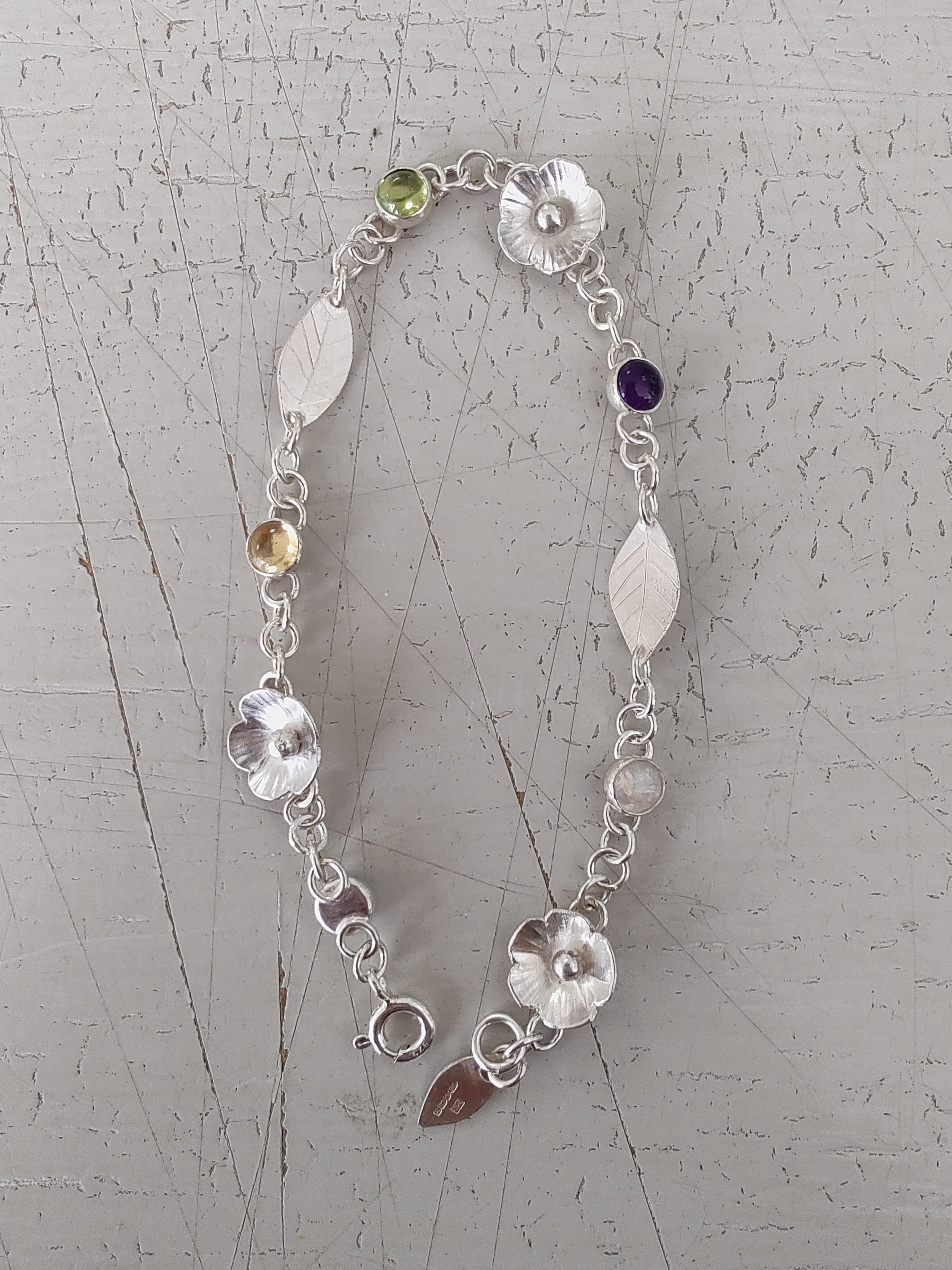 Zoe Ruth- Silver In the Garden Bracelet, 18cms - Primrose Gallery and Framing