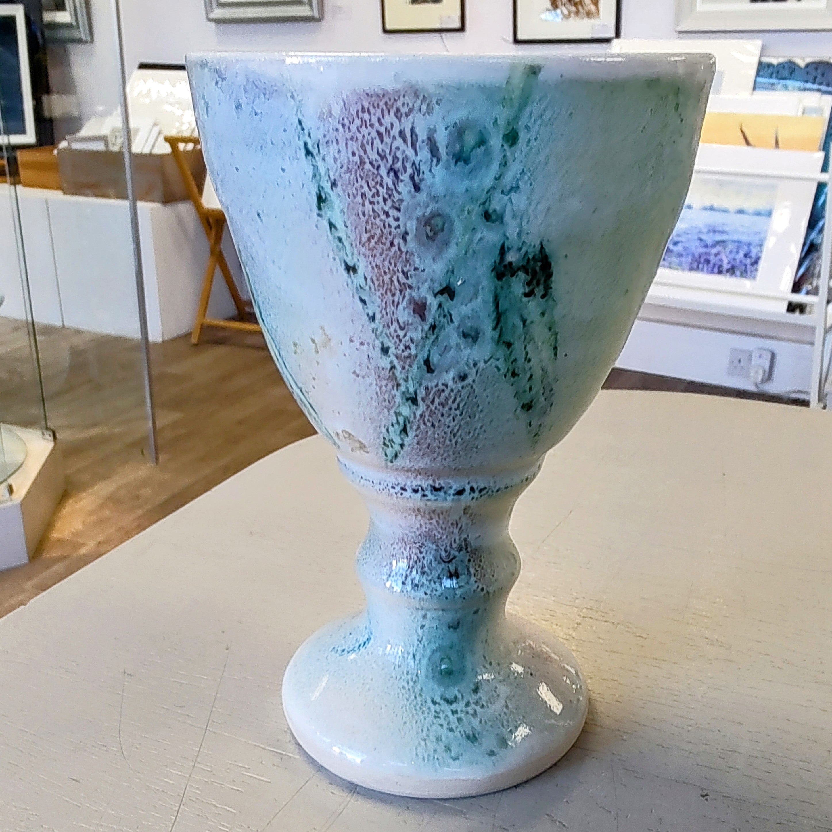 Rob Bibby- Goblet. Ceramic Hand Made Goblet - Primrose Gallery and Framing