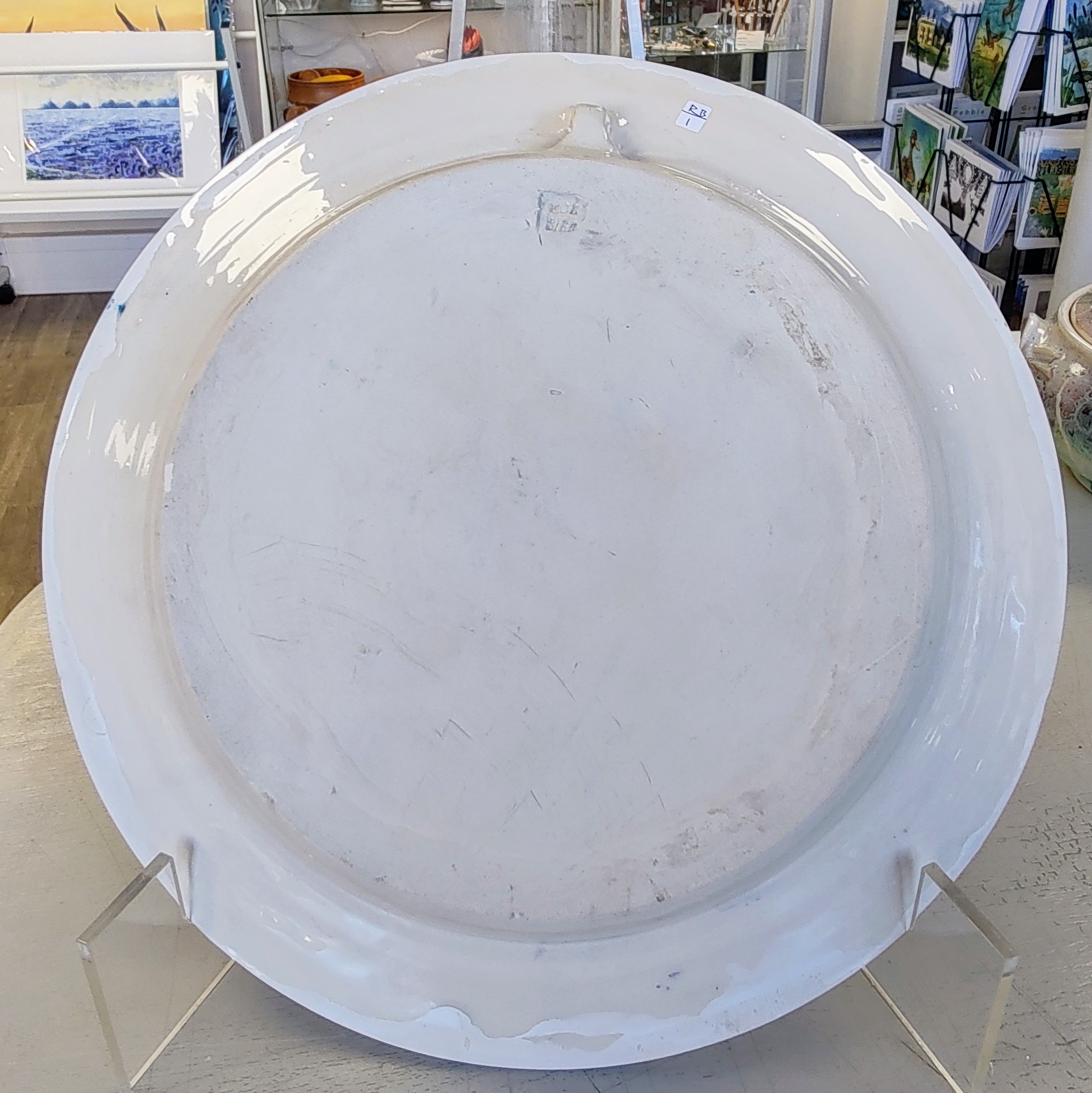 Rob Bibby - Large Crocus Plate, Hand Made Ceramic - Primrose Gallery and Framing