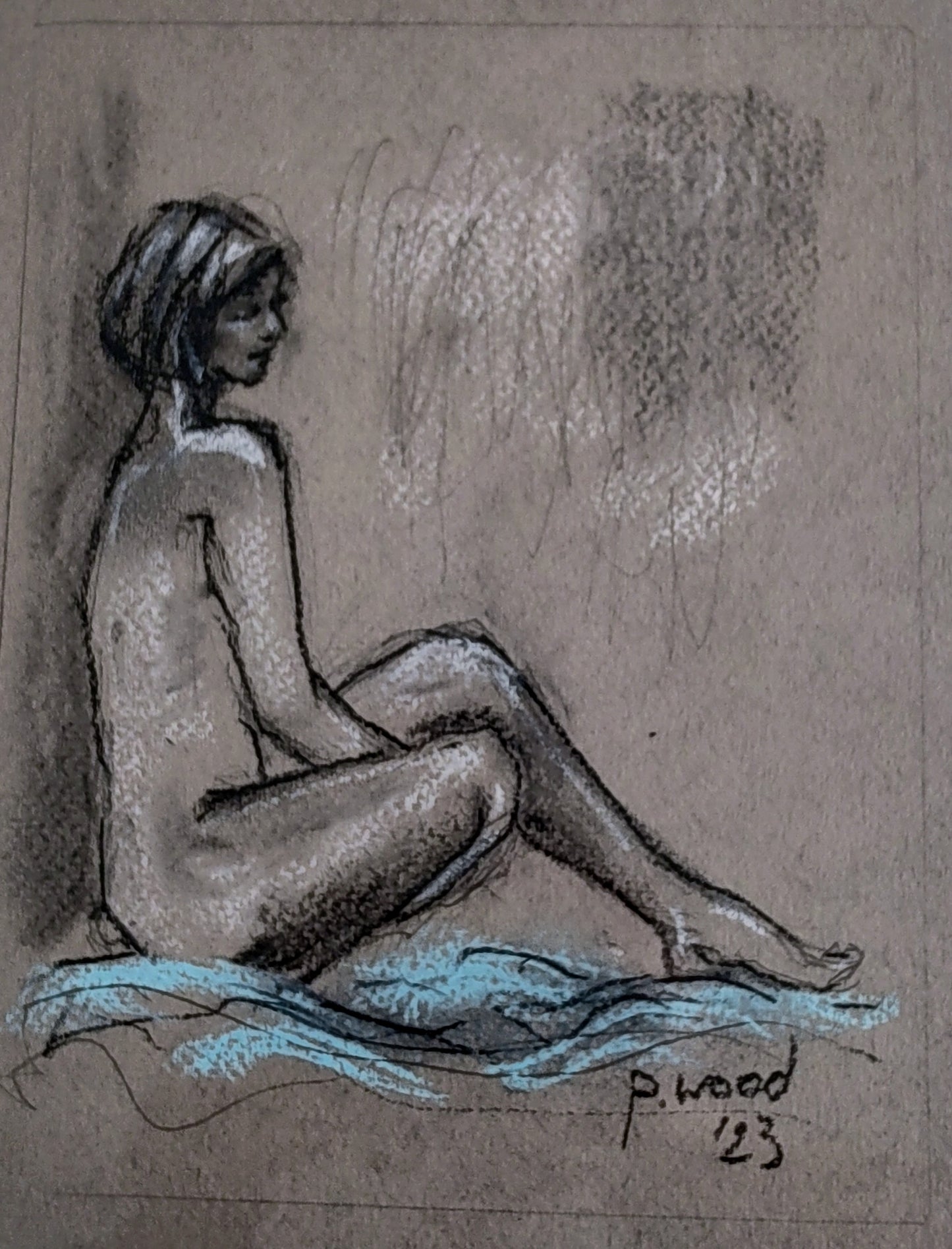 Pauline Wood- Life Drawing, Original Drawing