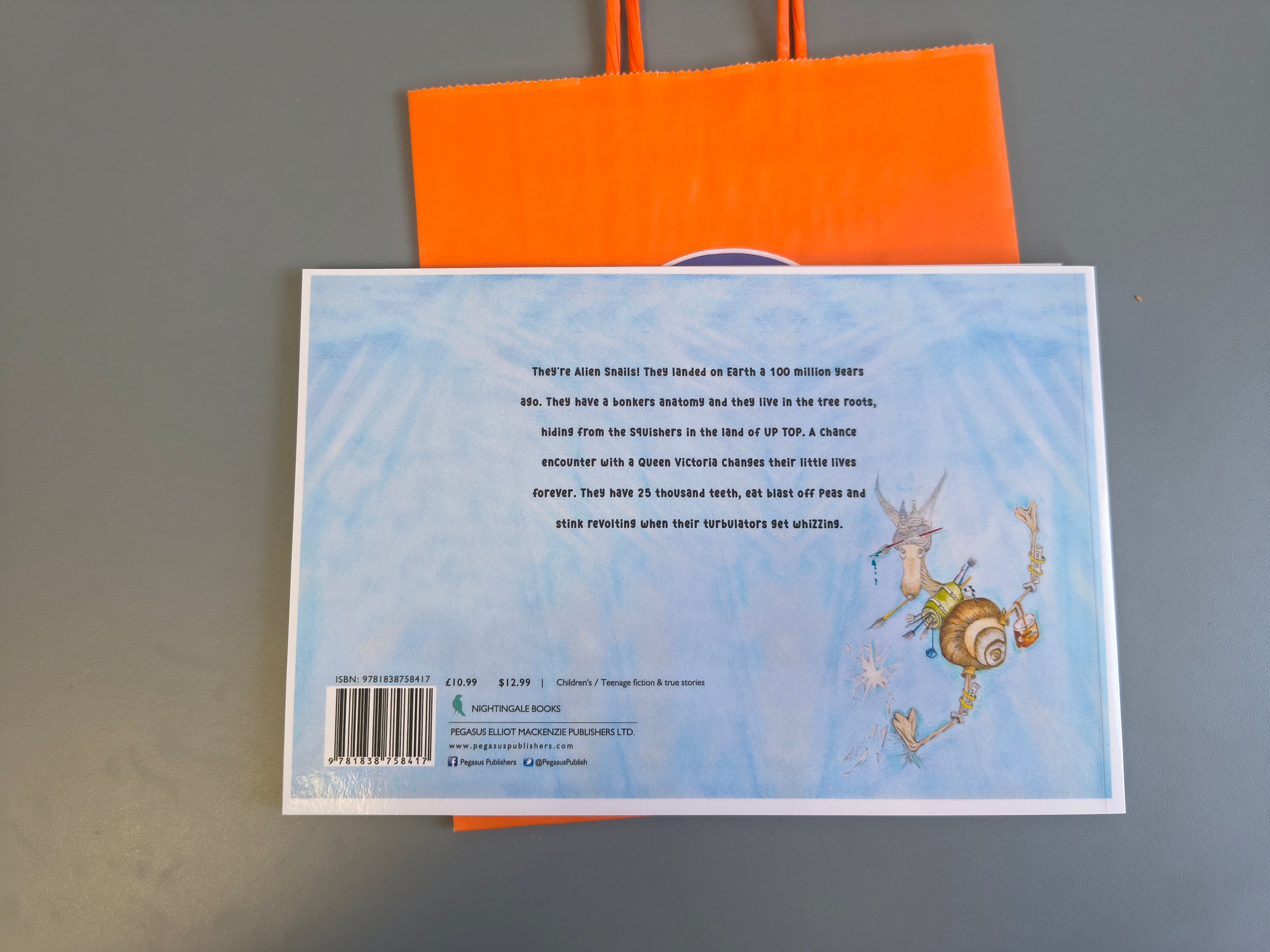 Jane Warwick -Alien Snails, Mounted Ltd Edition Hand Embellished Print - Primrose Gallery and Framing