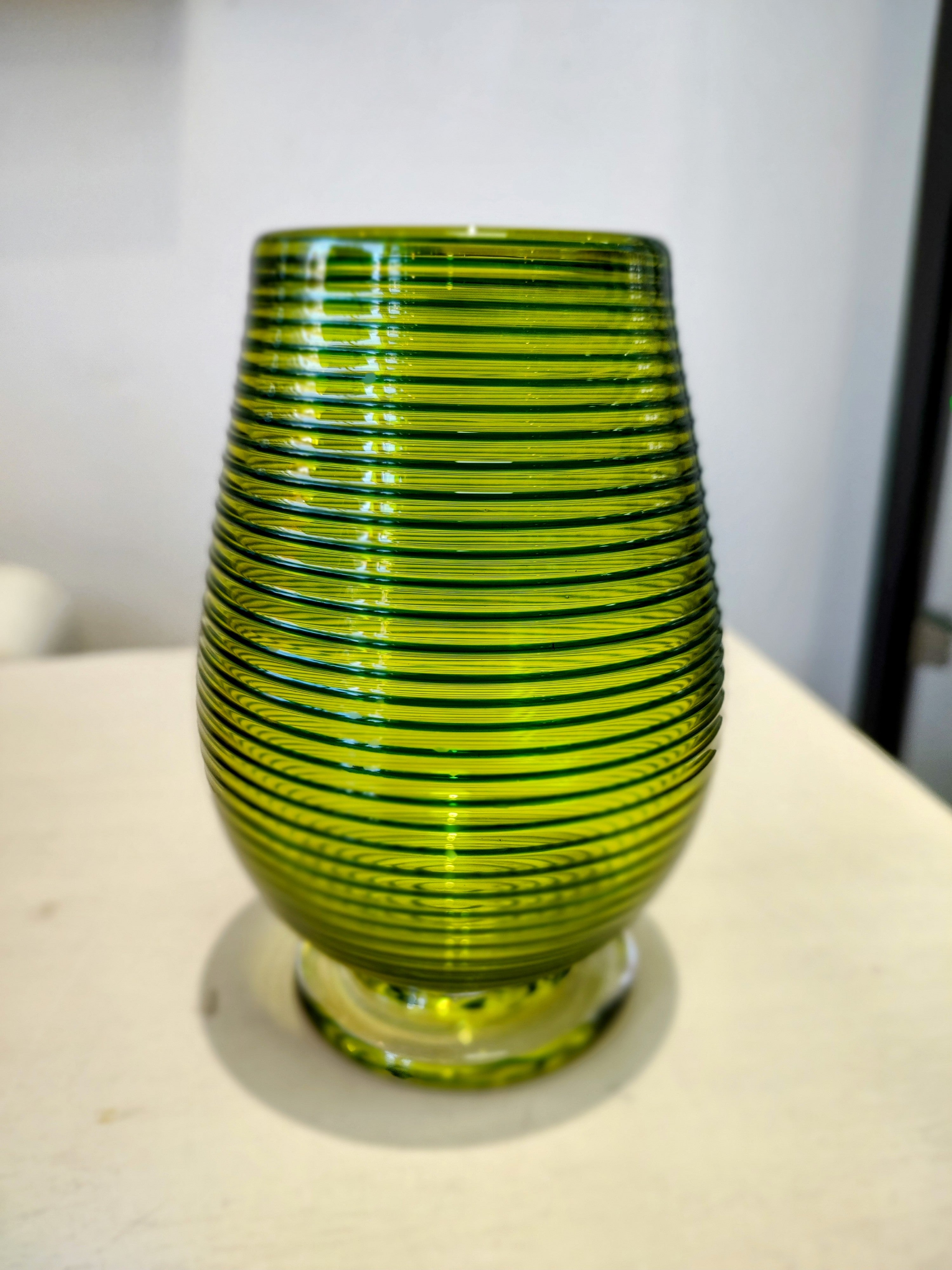 Bob Crooks- Hand Blown British Glass Venetian Spiral Tumblers - Primrose Gallery and Framing