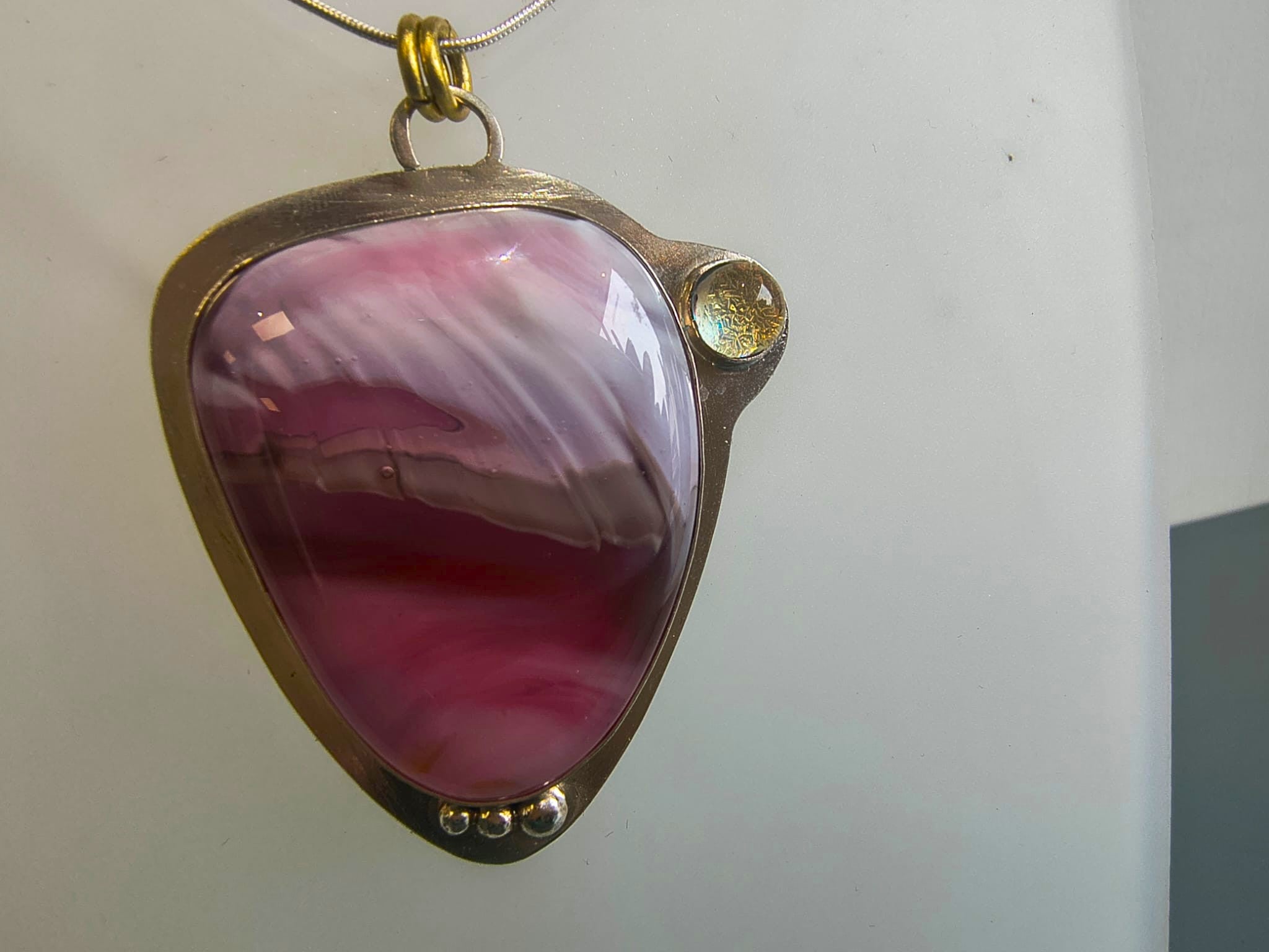 Tracy Chamberlain - Hibiscus Statement Silver Necklace - Primrose Gallery and Framing