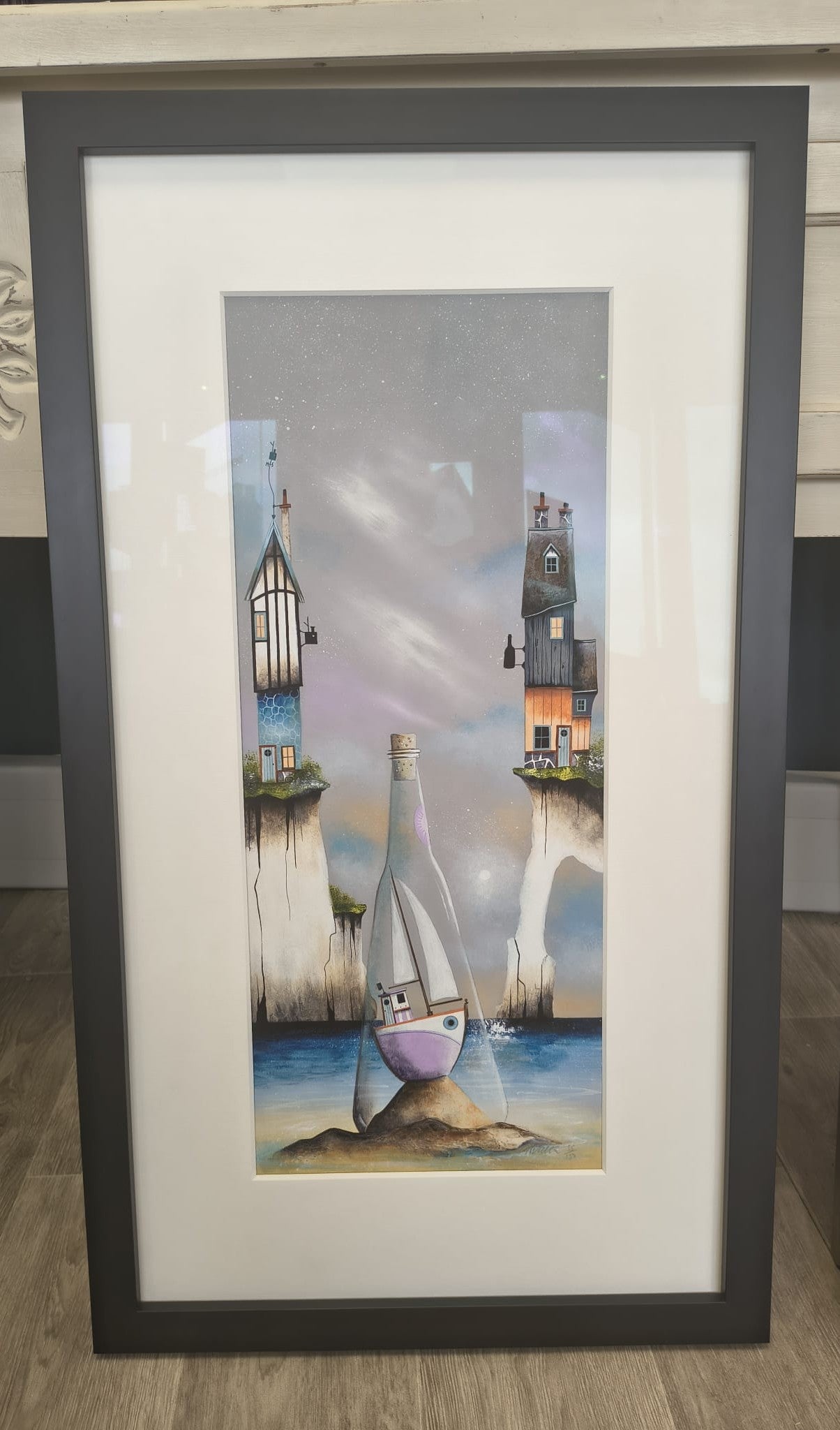 Gary Walton- Ship in a Bottle, Mounted Limited Edition Print
