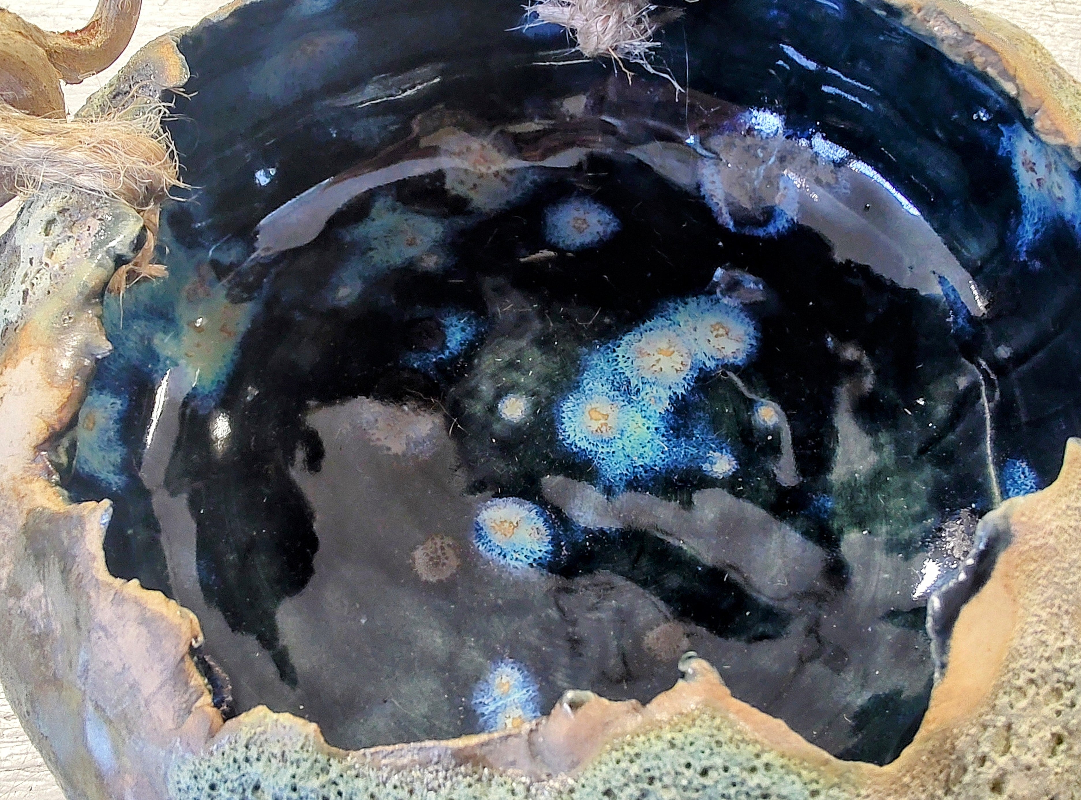 Emma Saul - Elements textured Ceramic Bowl, Small - Primrose Gallery and Framing