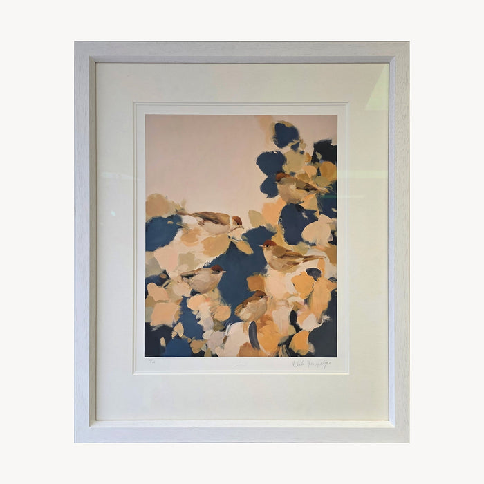 Heidi Langridge - Blackcaps in Blue - Limited Edition Print