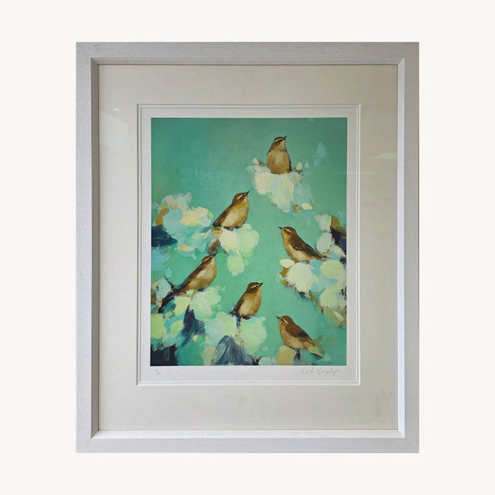 Heidi Langridge - Warblers in Green - Limited Edition Print