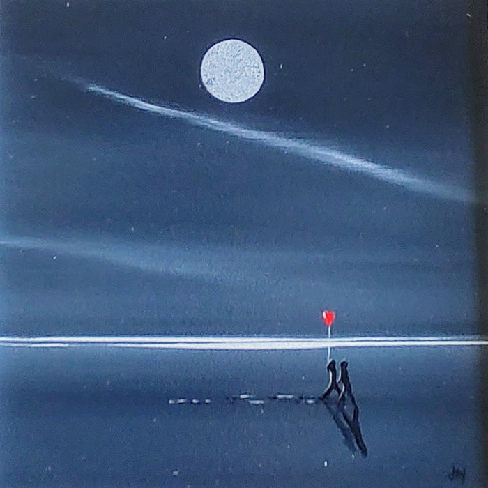 Jay Nottingham- Trails on the Sand. Original Framed Oil on Board