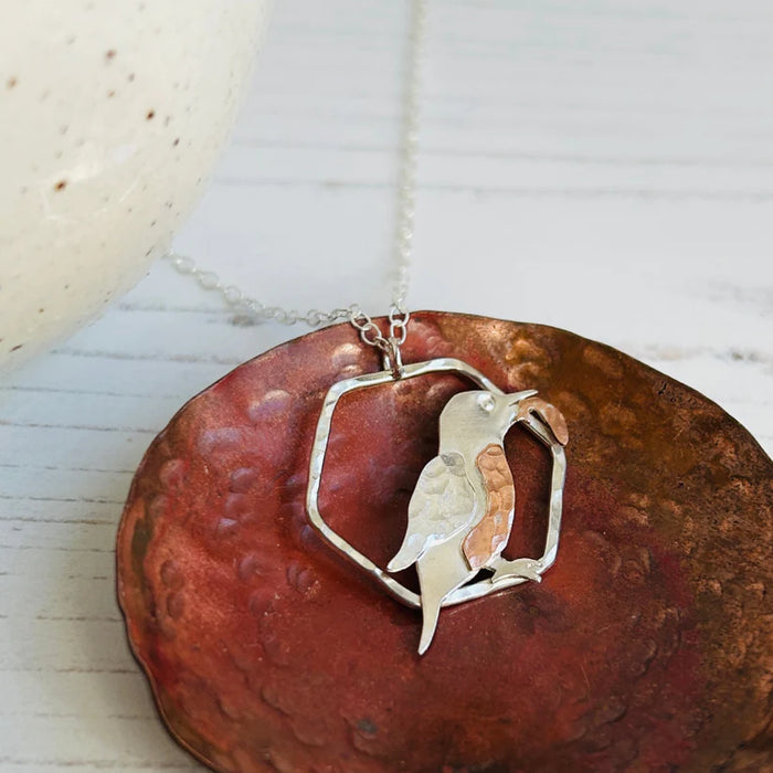 Zoe Ruth - Silver Kingfisher Necklace