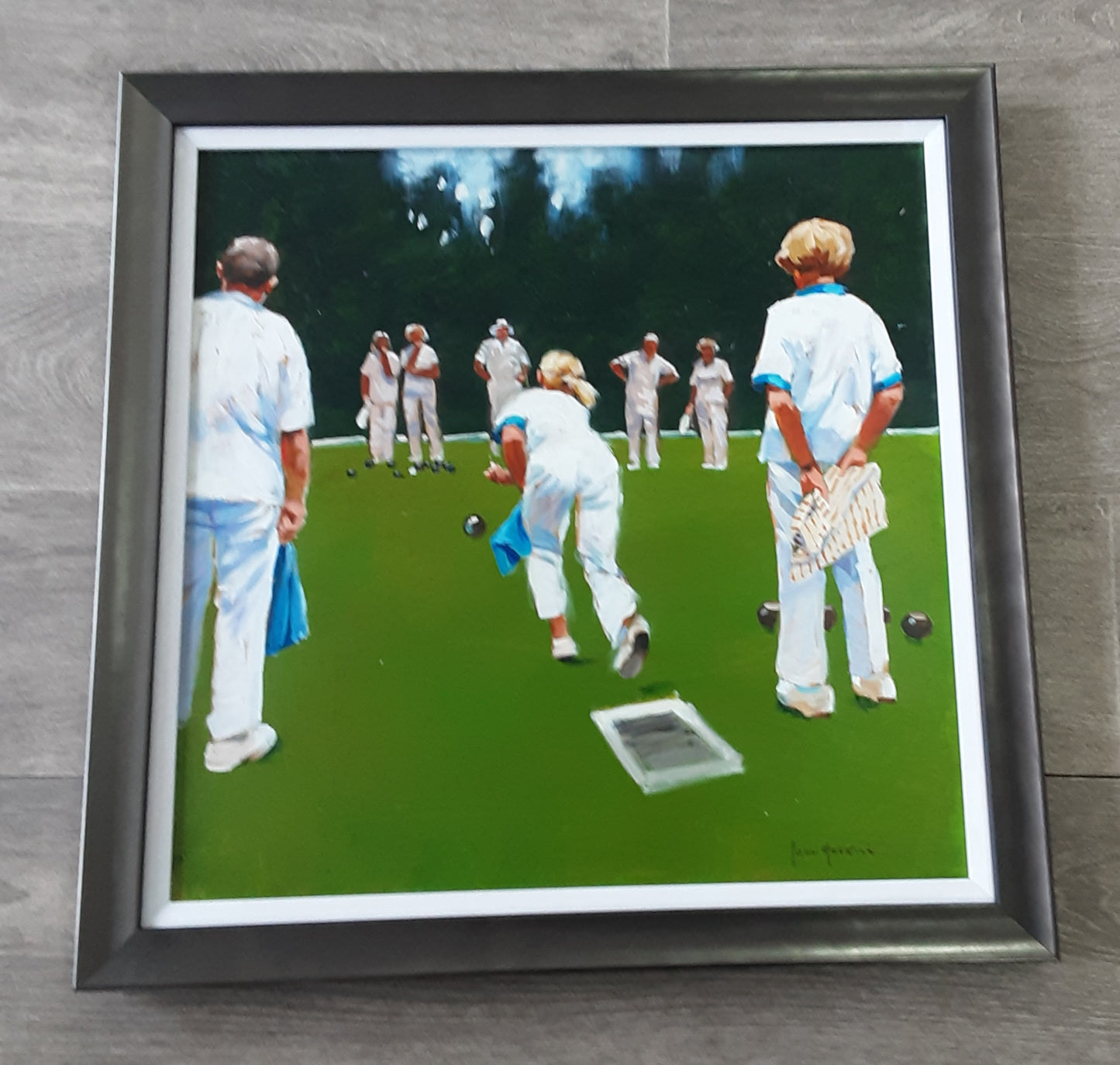 John Haskins art - 'Mixed Bowls', Origianl Oil on Board, Framed