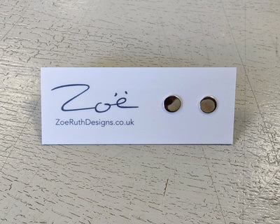Zoe Ruth- Silver Dot Studs - Primrose Gallery and Framing