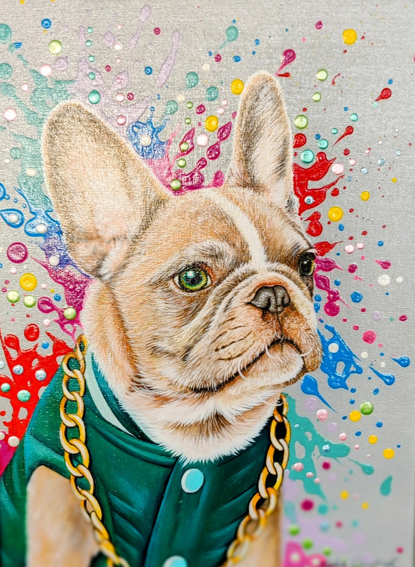 Sophie Bliss Kilpatrick- Rocky, Framed Original Acrylic Painting
