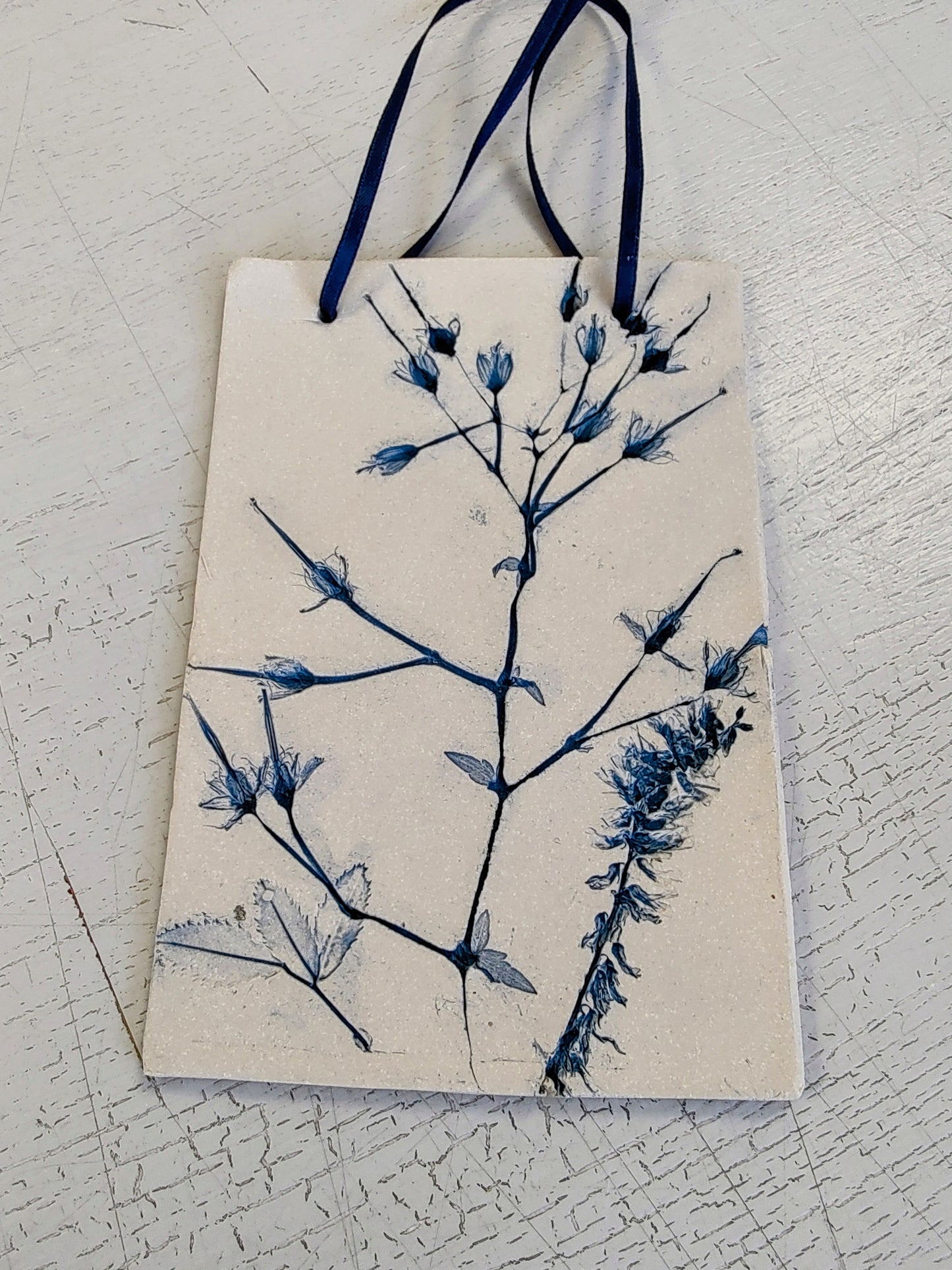 Dawn Isaac- Nature Inspired Impressed Ceramic Plaque #1