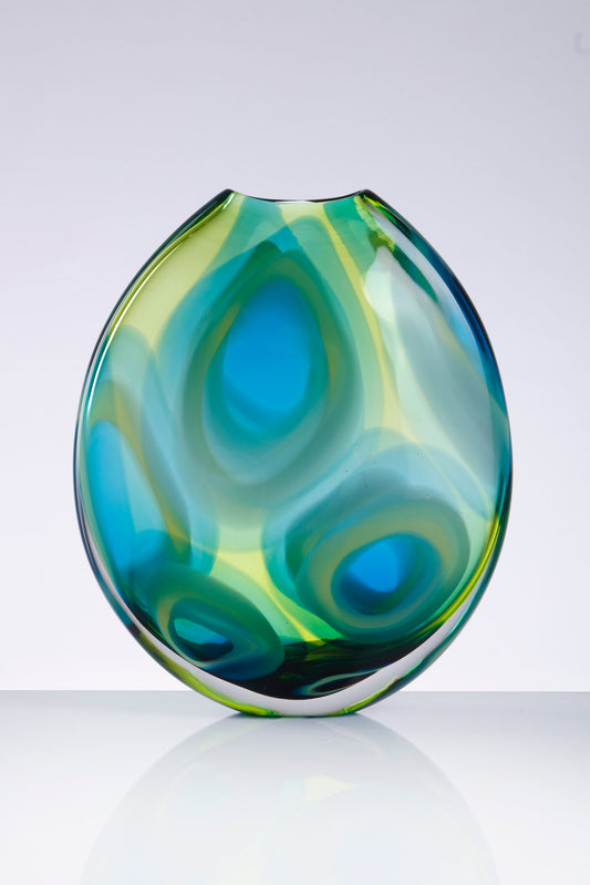 Allister Malcolm- Tondo Hand Blown Glass Vase, Medium Fauna