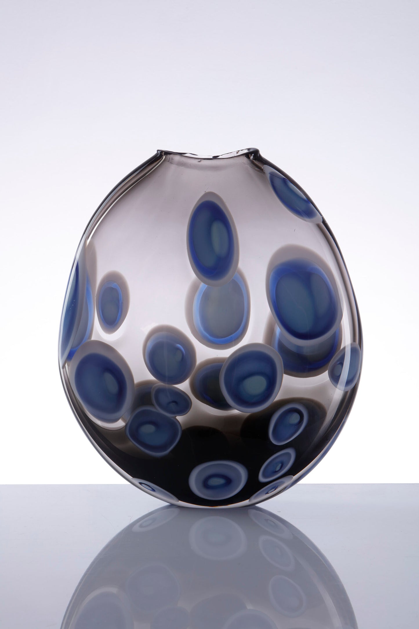 Allister Malcolm- Tondo Hand Blown Glass Vase,Small Twillight