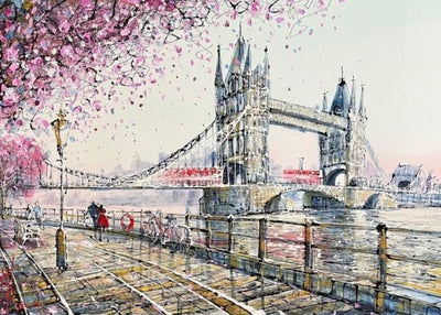 Nigel Cooke - Towers Under the Blossom, Limited Edition Framed Print