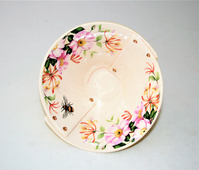 Vanessa Conyers -Yellow Pink Floral bowl