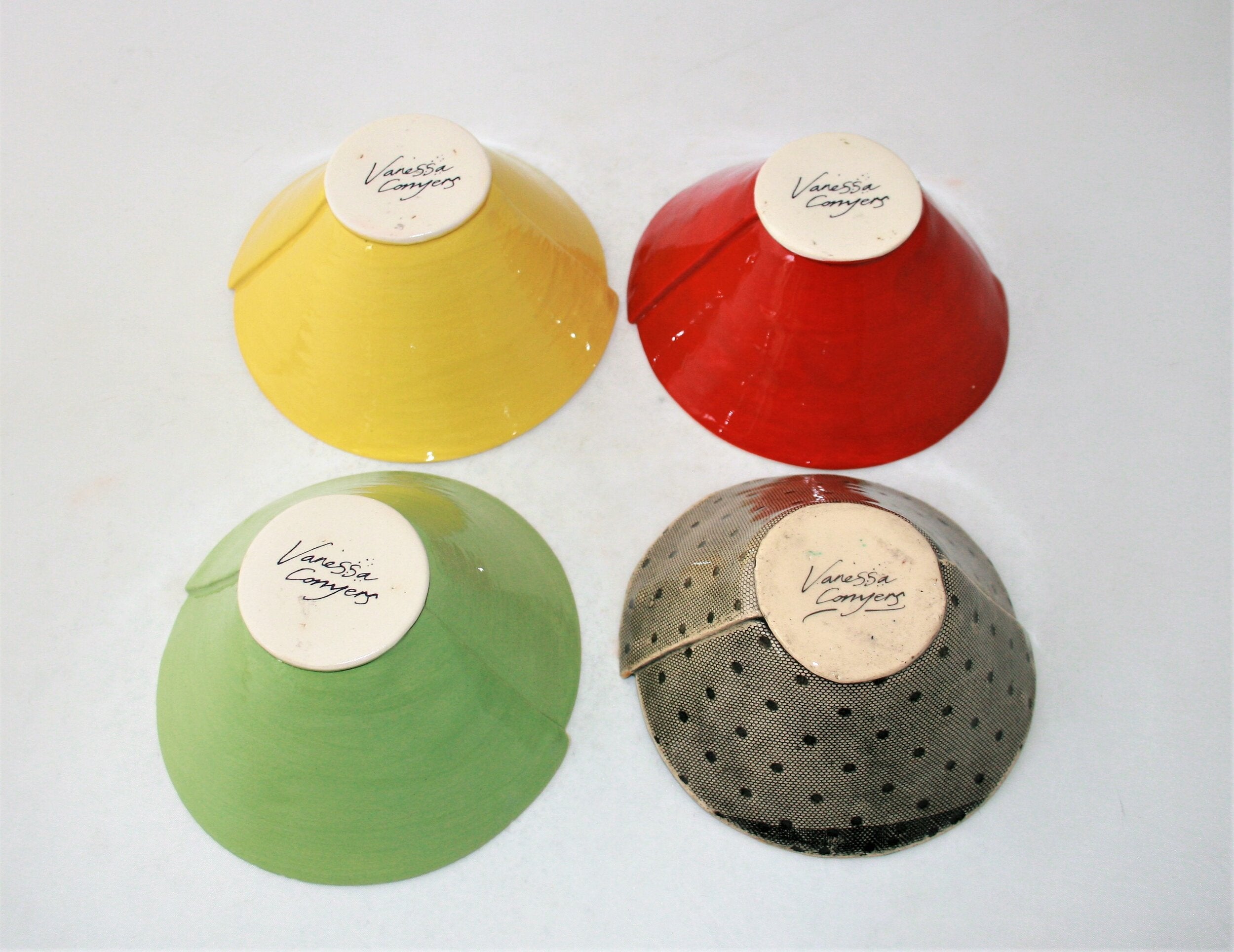 Vanessa Conyers- Pink and Green Floral Bowl - Primrose Gallery