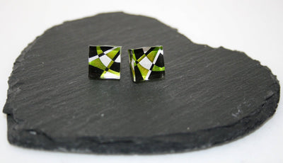 Rowena Park- Acrylic Deco Square Flat Studs - Primrose Gallery and Framing