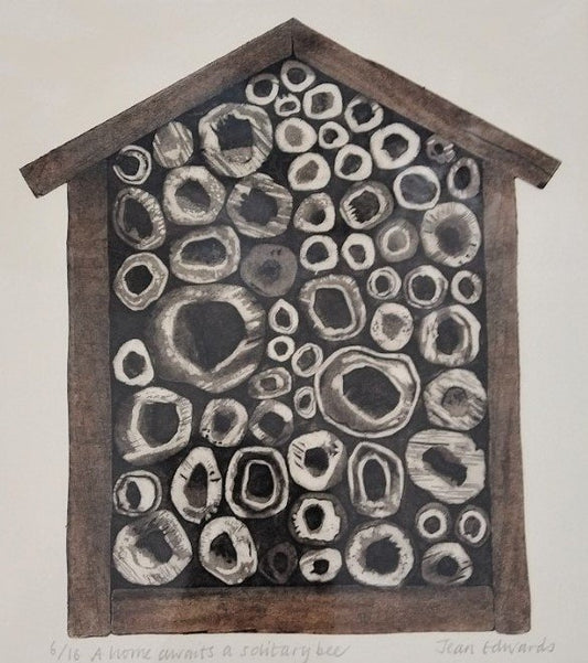 Jean Edwards- A Home Awaits a Solitary Bee
