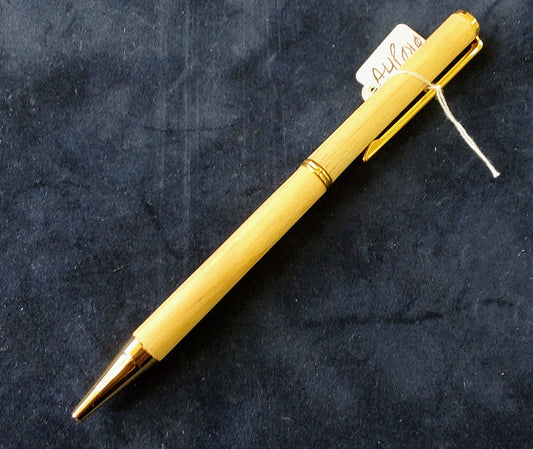 Andy Harris- Pale Wooden Hand Turned Luxury Pen