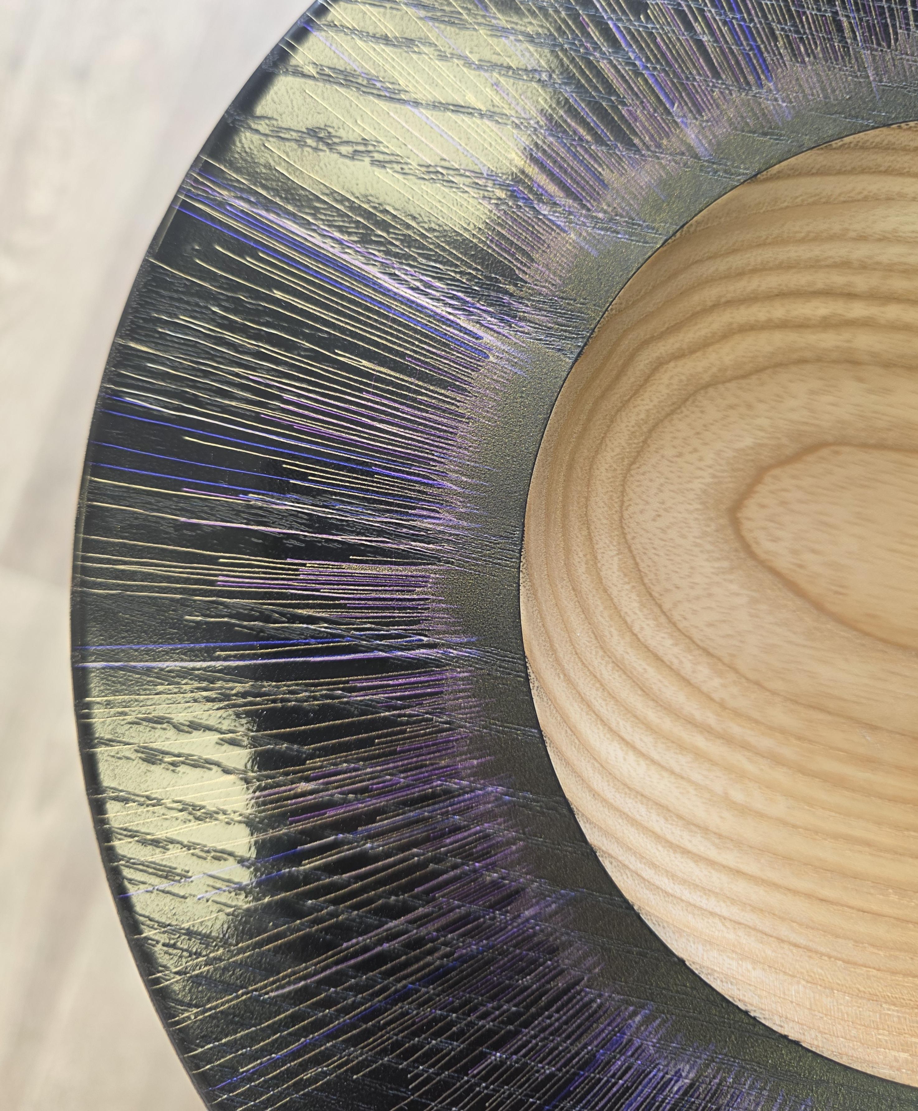 Ravi's Wood Turning - Centrifuge Plate - Primrose Gallery and Framing 