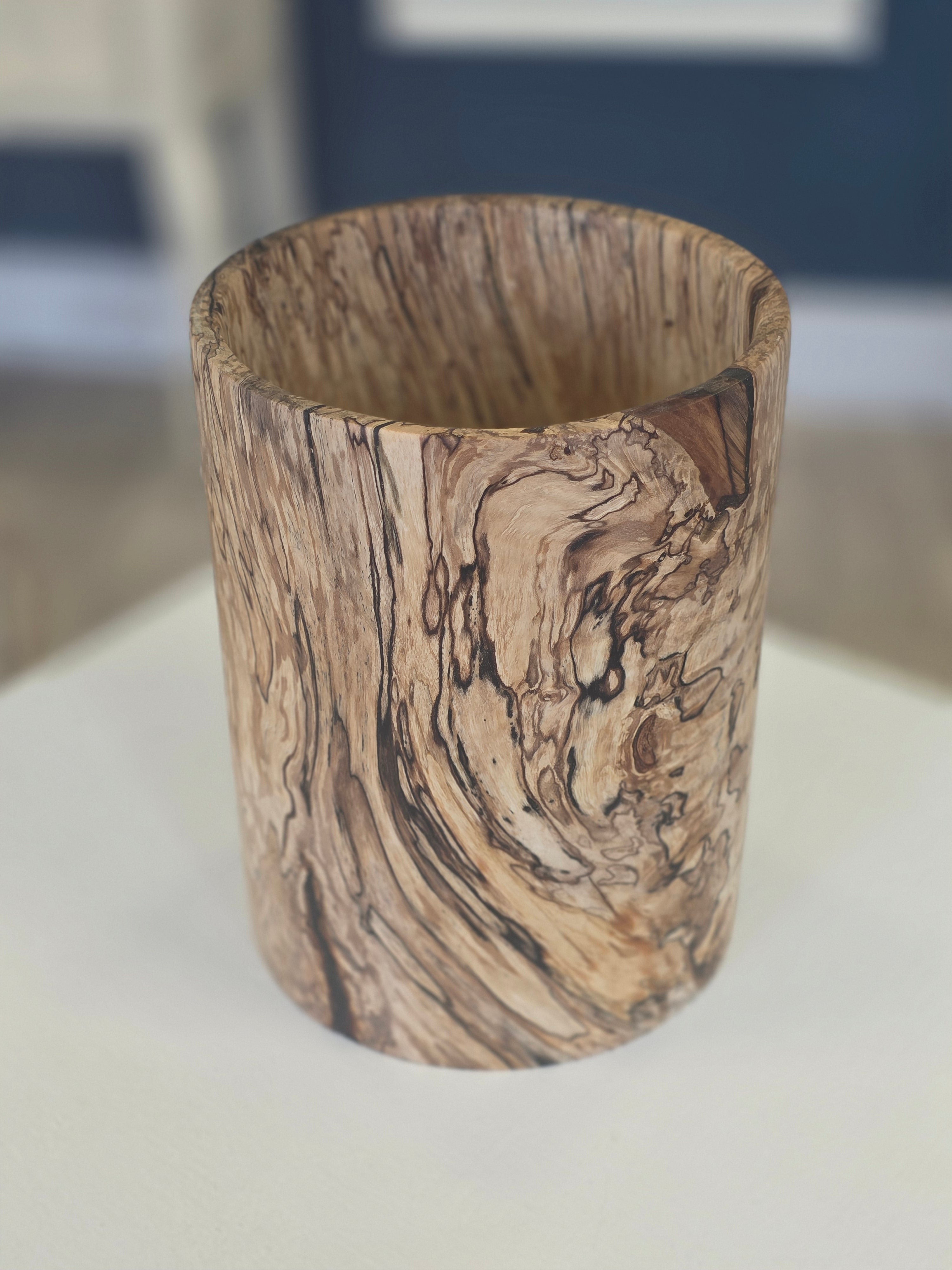 Jack Astbury - Silver Birch Hand Turned Wooden Vessel - Primrose Gallery and Framing 