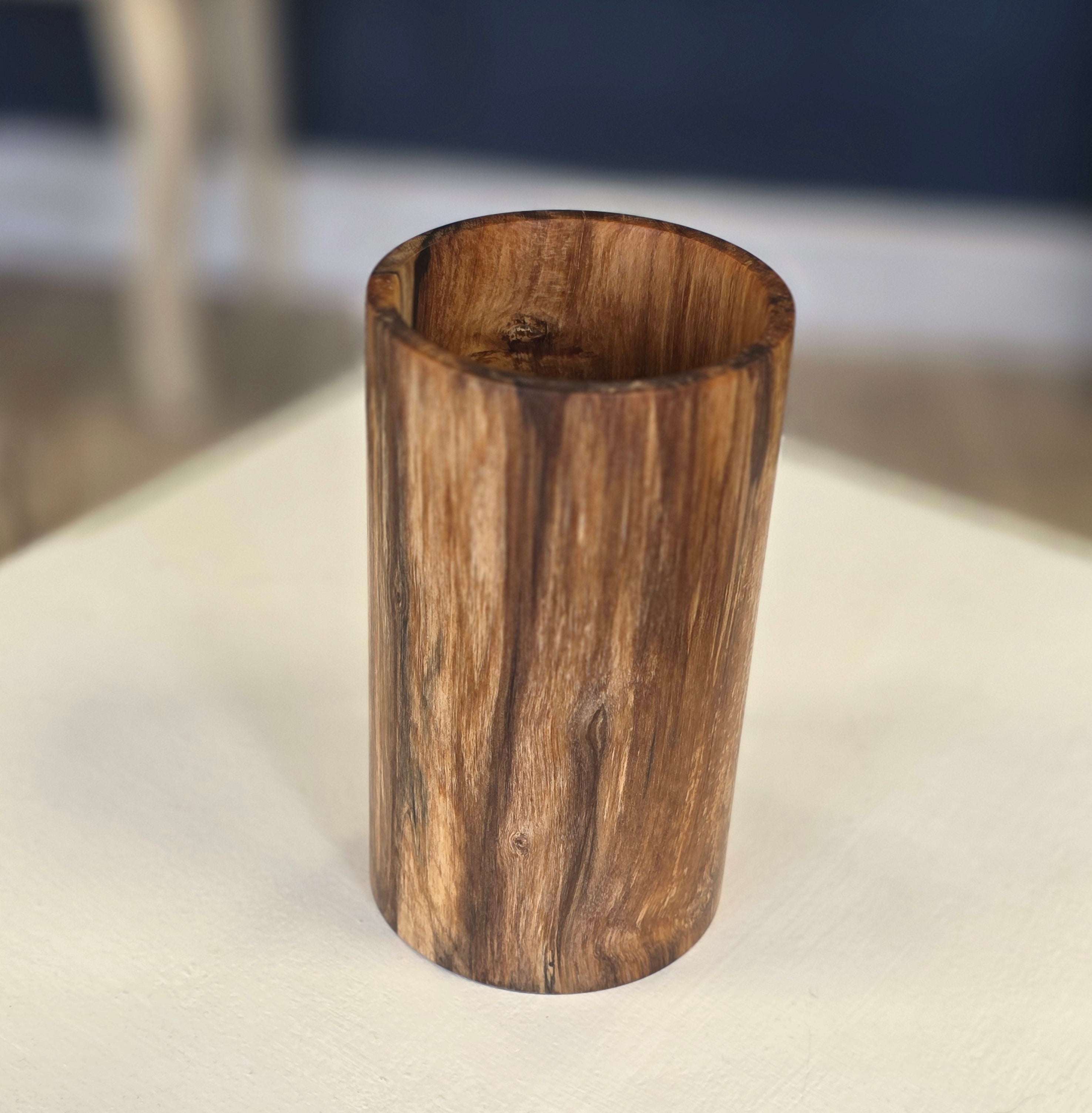 Jack Astbury - Stabilised Splated Beech Hand Turned vase - Primrose Gallery and Framing 