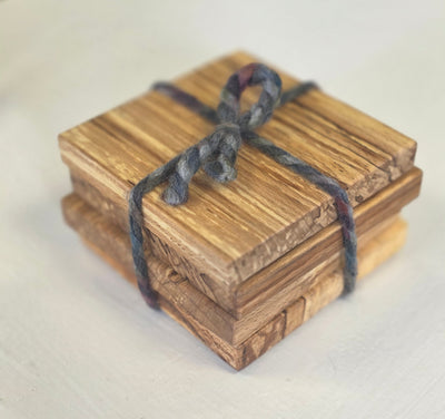 Jack Astbury - Spalted Beach Coasters, set of 4 - Primrose Gallery and Framing 