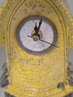 Stonesplitter - Small Yellow Raku Clock