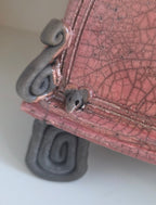 Stonesplitter - Medium Pink Raku Clock