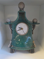 Stonesplitter - Medium Green Raku Clock
