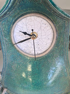 Stonesplitter - Medium Green Raku Clock