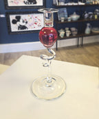 Bob Crooks- Hand Blown Britsh Made Coloured Glass Candlesticks