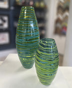 Bob Crooks- Bound Glass Vase, Hand blown in Britain