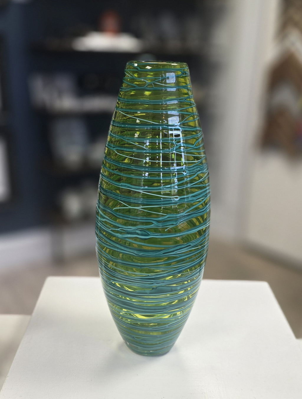 Bob Crooks- Bound Glass Vase, Hand blown in Britain