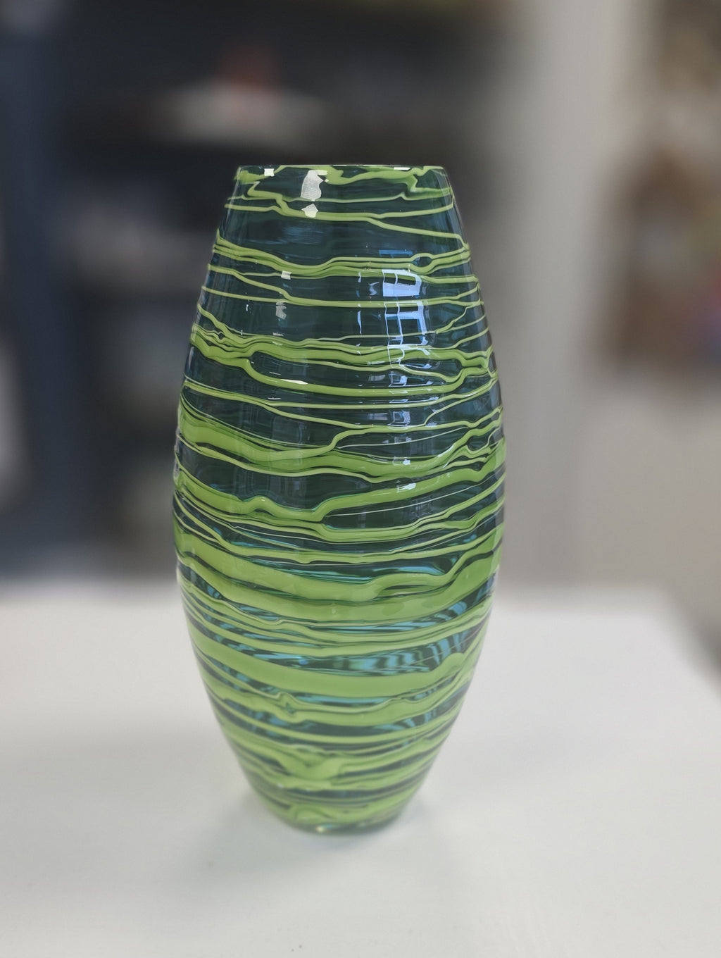 Bob Crooks- Bound Glass Vase, Hand blown in Britain