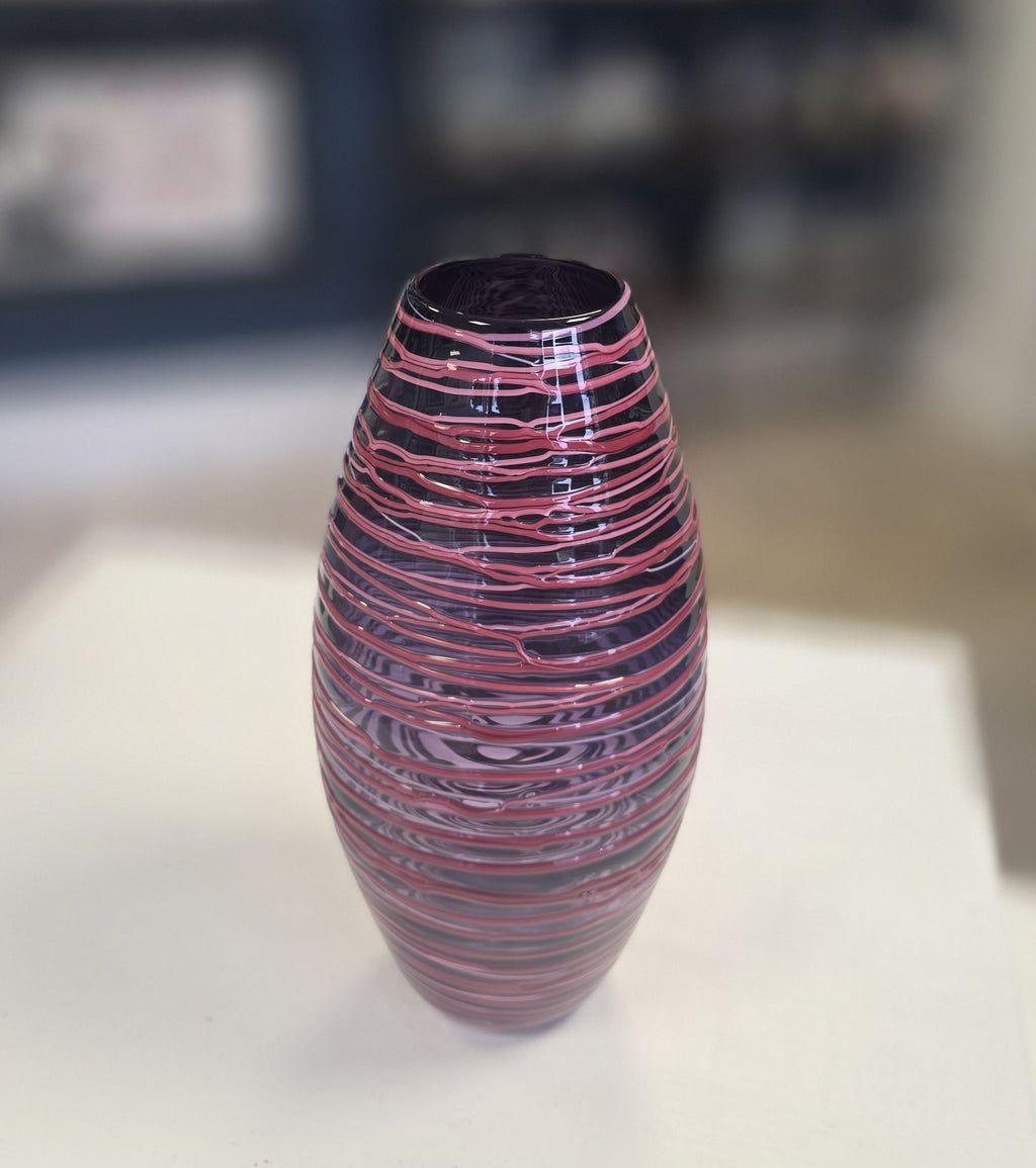 Bob Crooks- Bound Glass Vase, Hand blown in Britain