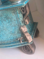 Stonesplitter - Medium Turquoise Raku Clock