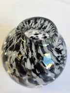 Gemma Hollis Glass - Small Black and White Vase