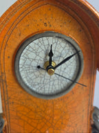 Stonesplitter - Medium Orange Raku Clock
