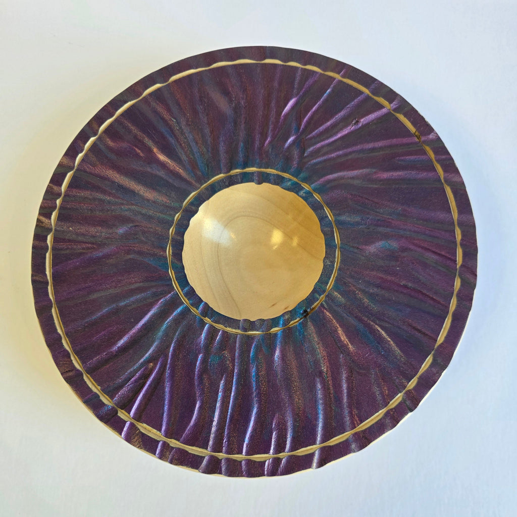 Ravi's Wood Turning - Carved Bowl